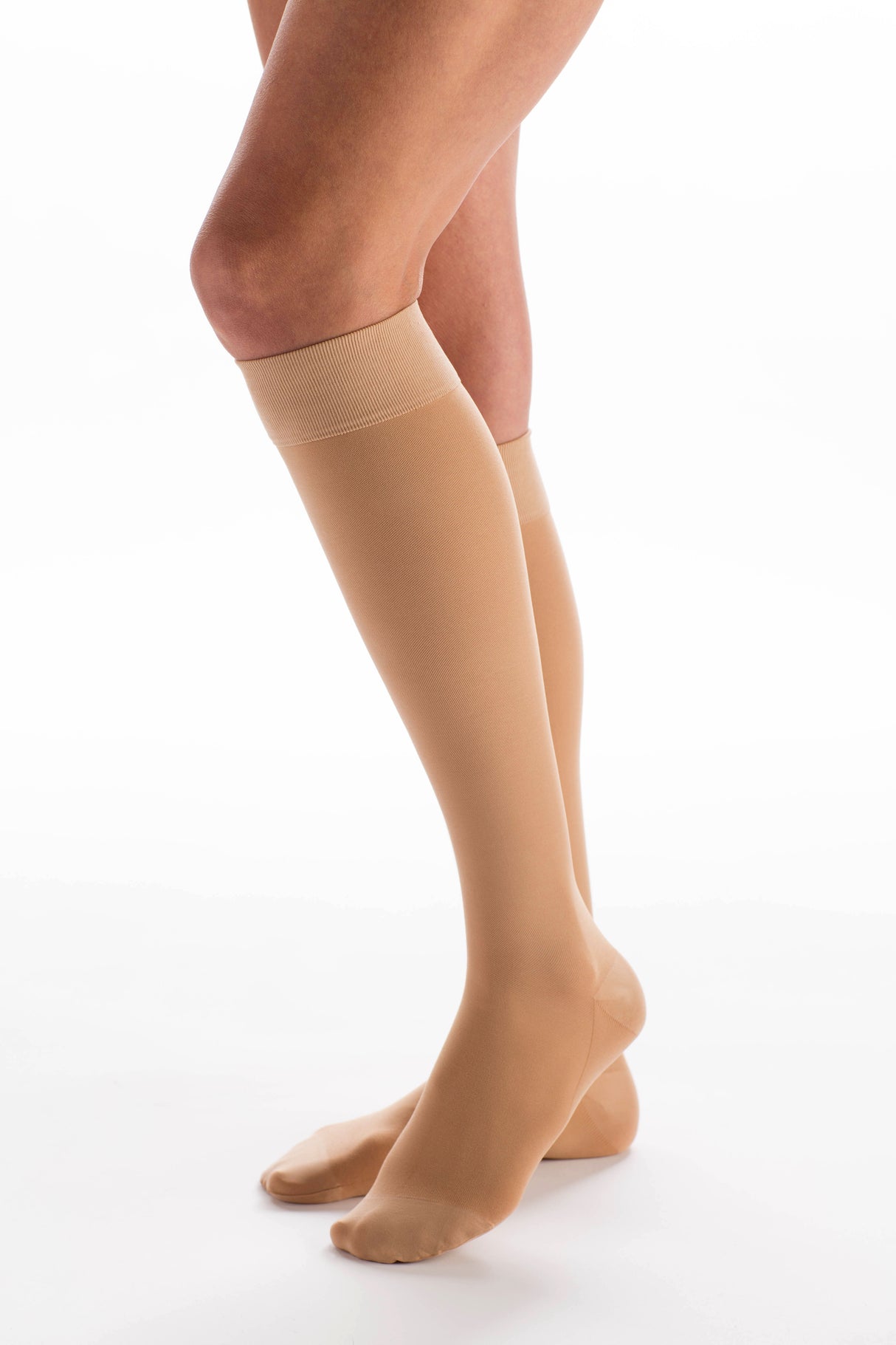 Couture Silver Knee High - Closed Toe